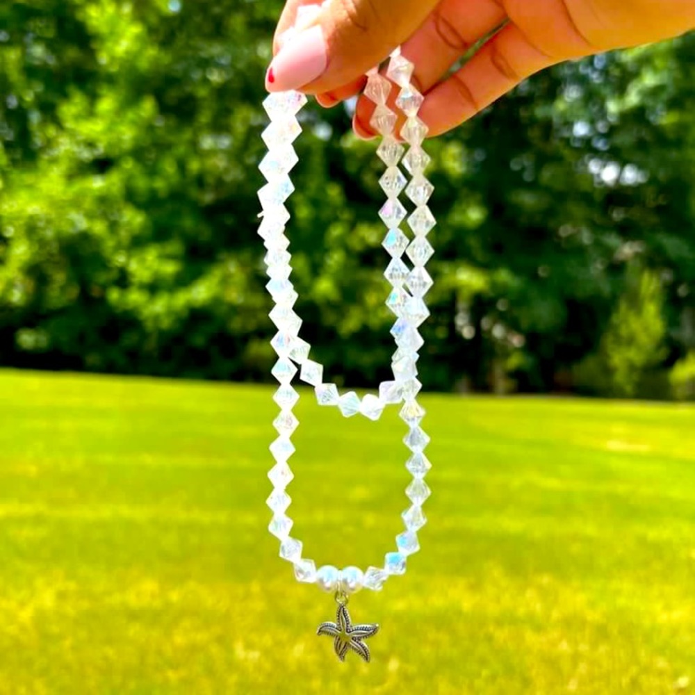 Star fish set Necklace , Bracelet, and Ring Handmade perfect beach vides🏝 - Picture 3 of 3